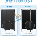 Room Divider Panel 6Ft Privacy Screen Wall Dividers, Portable Room Partition - Image 4