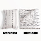 DURLENGEN 3Pcs Quilt Set King Size White, Soft Microfiber Lightweight Bedspread - Image 5