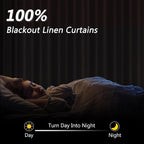Terracotta 100% Blackout Curtains 108 Inch Length 2 Panels Set Fall Curtains - Image 2
