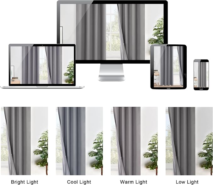XWZO 100% Blackout Curtain Panels - Image 8