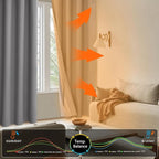 XWZO 100% Blackout Curtain Panels - Image 7