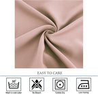 Diraysid Blush Grommet Blackout Curtains - Image 4