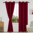 DWCN Blackout Curtains with Tiebacks by DWCN