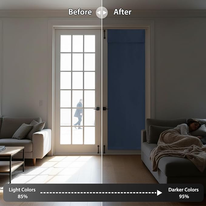 RYB HOME Blackout Curtain Privacy Window Drape - Image 5