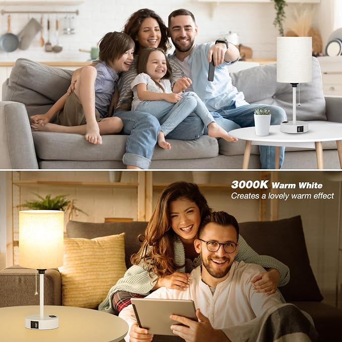 Small Bedside Table Lamp for Bedroom, Desk Lamp - Image 5