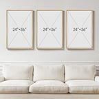 Large Framed Neutral Abstract Wall Art - Image 3