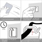 120PCS XHF Adhesive Cable Wire Clips White, Cable Staples Outdoor Cable - Image 5