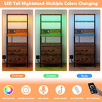 Night Stand, Tall Nightstand - Image 5