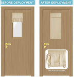 RYB HOME Front Door Window Covering Tie Up Small Sidelight Curtain Blackout | - Image 5