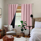 BGment Pink 100% Blackout Curtains 63 Inches Long - Image 9