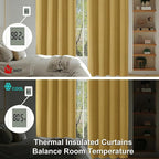 Simplebrand Ava Bright Gold Short Blackout Curtains - Image 6