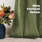 BGment Sage Green Velvet Blackout Curtains 80 Inches Long - Image 8