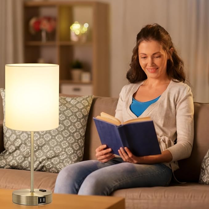 Lynnoland Set of 2 Touch Control Table Lamps - Image 7