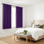 PONY DANCE Purple Blackout Curtains - Image 7