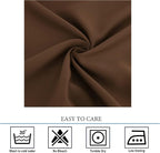 Diraysid Chocolate Brown Grommet Blackout Curtains - Image 4