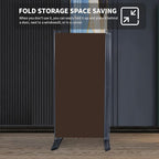 4 Panel Folding Room Divider, Sturdy Frame Freestanding Wall Divider | - Image 4