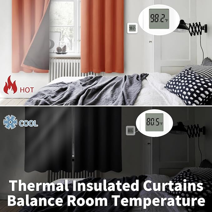 BGment Short 100% Blackout Curtains - Image 4