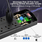 ALESTOR 10 Ft Surge Protector Power Strip - Image 5