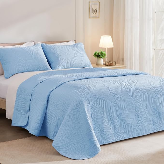 Exclusivo Mezcla California King Quilt Bedding Set, Microfiber Bedspreads | - Image 2