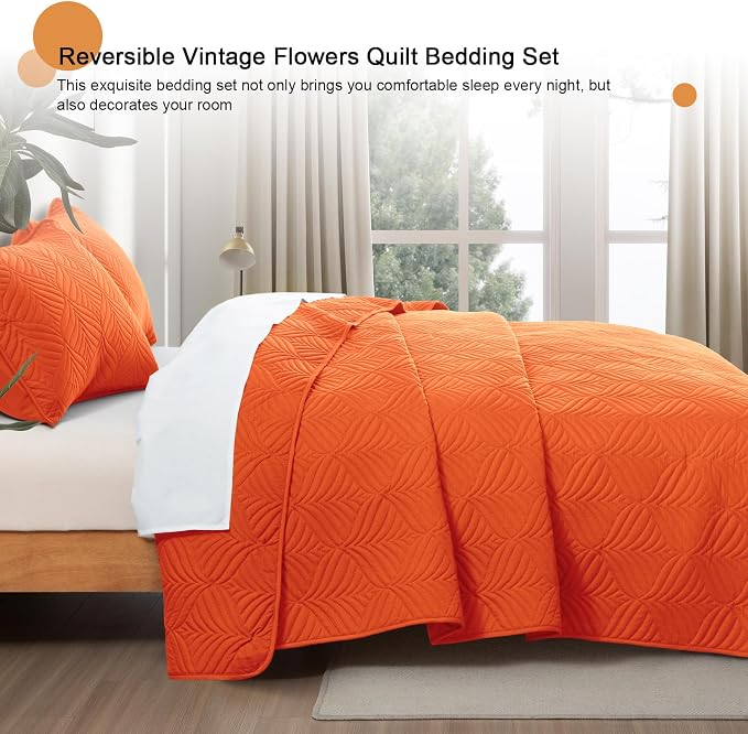 Whale Flotilla Extra Soft Queen Quilt Bedding Set, Lightweight Bedspreads | - Image 5