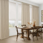 Light Brown Pinch Pleat Blackout Curtains 112 Inches Long - Image 7