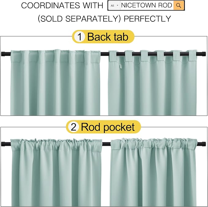 NICETOWN Blackout Curtain Panels - Image 3