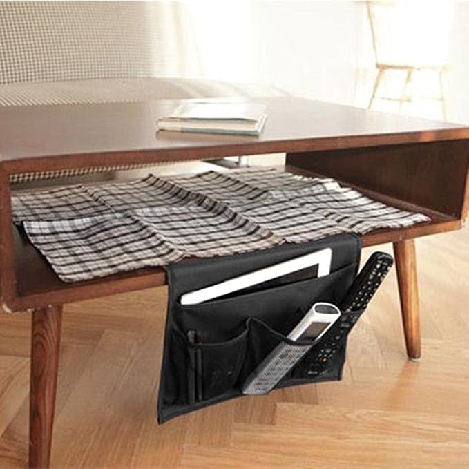 Bedside Storage Organizer with Pockets, Bedside Caddy, Table Cabinet Storage - Image 2
