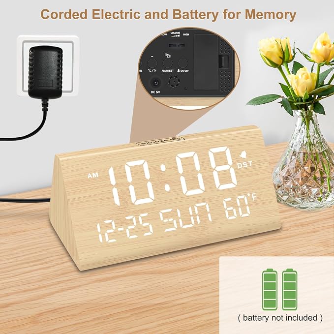 DreamSky Digital Alarm Clock for Bedrooms - Image 2