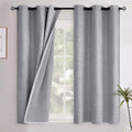 YoungsTex Short Linen Blackout Curtains by YoungsTex