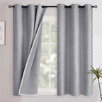 YoungsTex Short Linen Blackout Curtains by YoungsTex