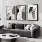 Large Framed Modern Abstract Wall Art - Image 2