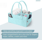 Mr. Pen- Baby Diaper Caddy Organizer, Light Blue | Nursery Storage Bin and Car - Image 4