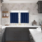BGment Small Cafe Curtains 24 Inch Length 2 Panels Rod Pocket | Half Drapes - Image 3