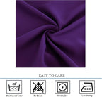 Diraysid Purple Grommet Blackout Curtains - Image 4