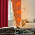 XWZO 100% Blackout Curtains - Image 7