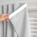 Self Adhesive Curtains, No Drilling Curtains, Easy Installation by gonnrly