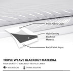 Deconovo Curtains for Living Room, Pattern Blackout Curtains 108 Inch Long | - Image 6
