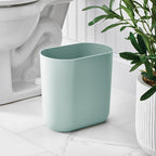 iDesign Small Slim Plastic Bathroom Trash Can - Image 3