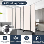 Room Divider 6 Panel-132''Wide Folding Privacy Screen, Large Partition Wall | - Image 3