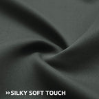 COSVIYA Grommet Room Darkening Dark Grey Curtains 84 inch Long - Image 6
