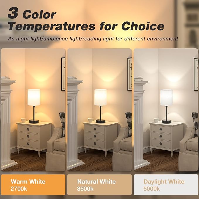 Small Bedside Table Lamp for Bedroom - Image 2