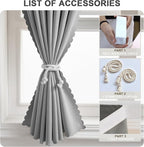 Self Adhesive Curtains, No Drilling Curtains, Easy Installation - Image 6