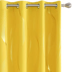 Deconovo Curtains for Living Room, Pattern Blackout Curtains 95 Inches Long | by Unknown