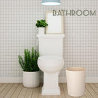 Plastic Small Bathroom Trash Can Wastebasket Garbage Can, 2 Pack | Sturdy-Easy - Image 2