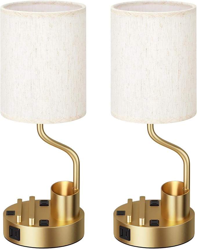 Bedside Lamps for Bedroom Set of 2 - Image 8