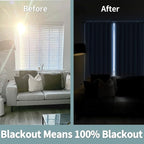 BGment 100% Blackout 80 Inch Curtains - Image 5