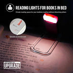 EGWASER Book Light for Reading in Bed, USB Rechargeable Clip on Book Lights - Image 2