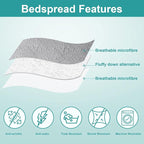 Hansleep Grey Quilt King Size - Image 3