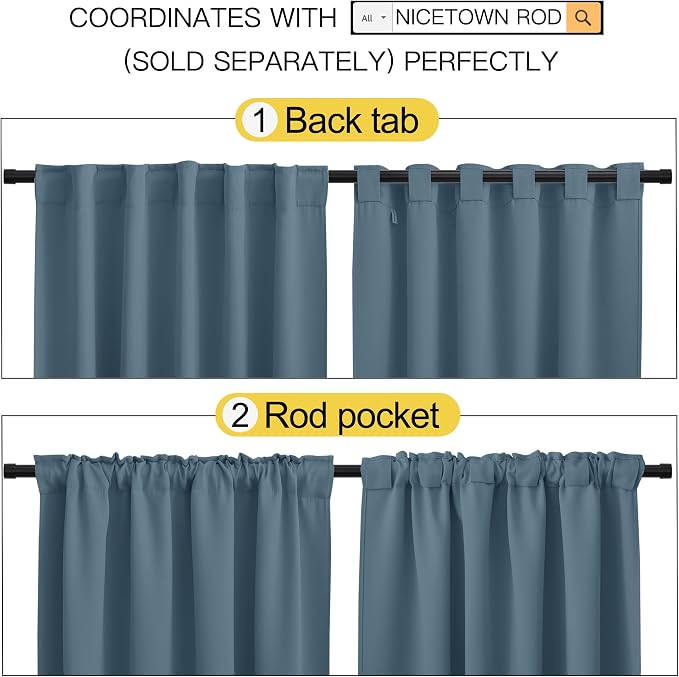 NICETOWN Blackout Curtains Window Drapes - Image 3