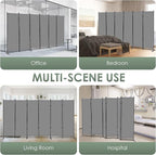 RANTILA 6 Panel Room Divider, 6 FT Folding Privacy Screen - Image 7
